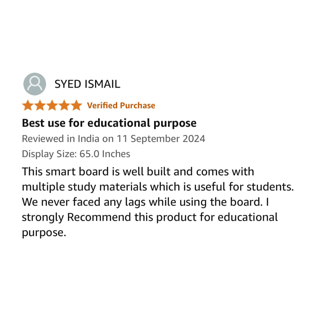 interactive flat panel for schools price — customer review