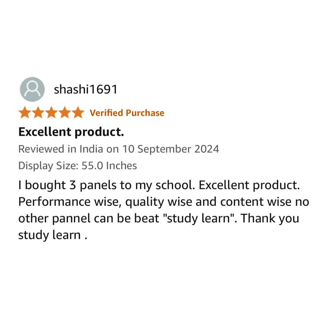 86 inch interactive flat panel for smart classroom — Amazon review