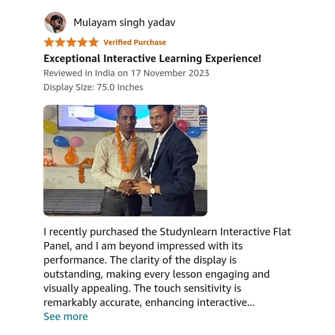 interactive flat panel with built in K12 content — verified review