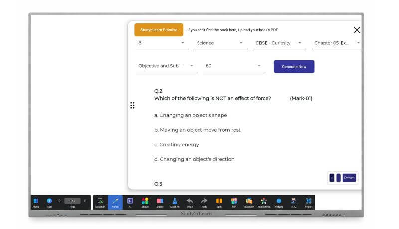 interactive flat panel with question paper generator — 86 inch teaching display panel