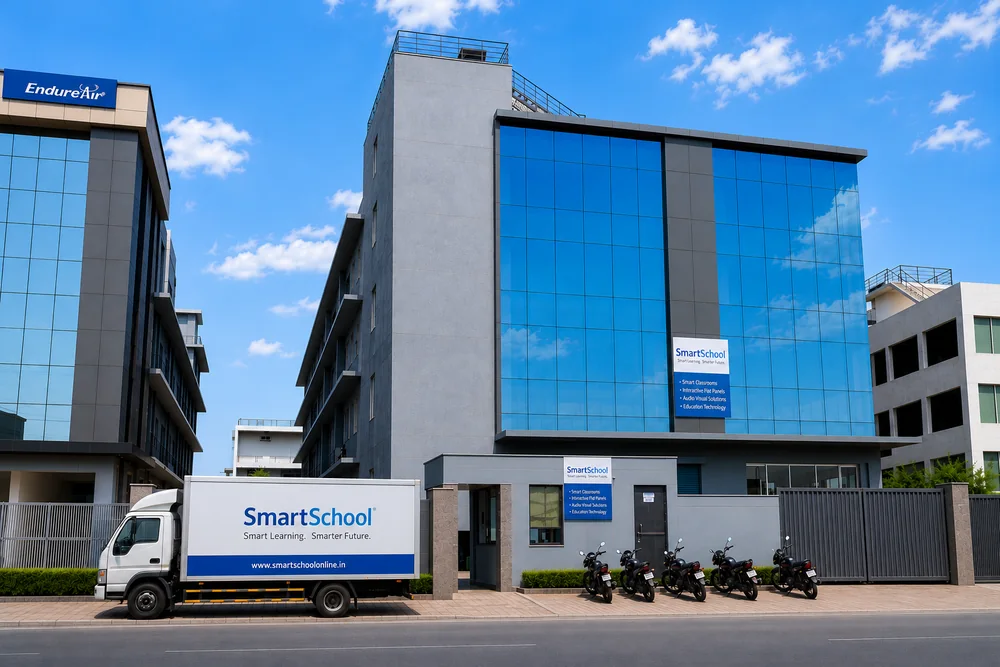 StudynLearn's manufacturing facility building in Noida