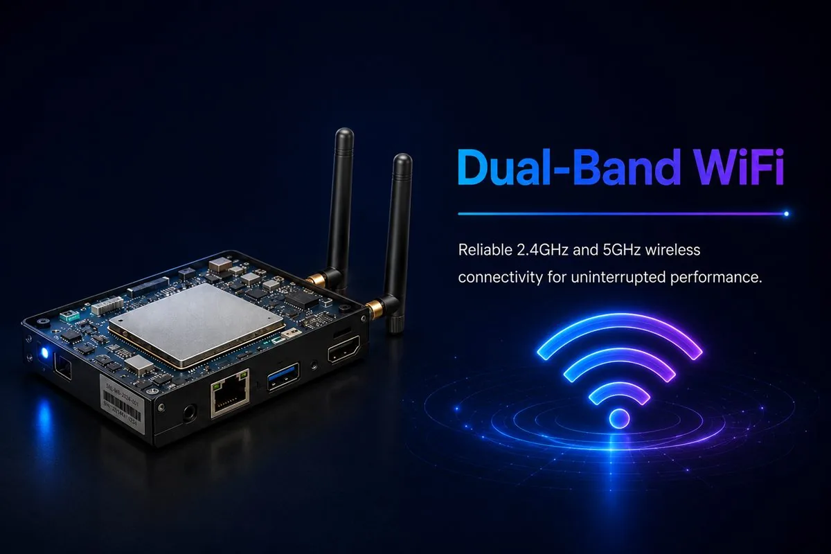Dual-band WiFi connectivity on a StudynLearn IFP for classrooms