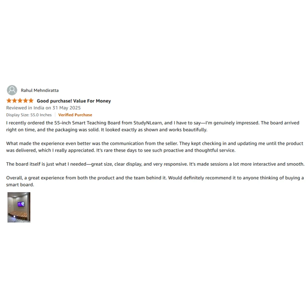 Amazon customer review for StudynLearn IFP