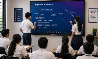 StudynLearn 65-inch interactive flat panel in a school classroom